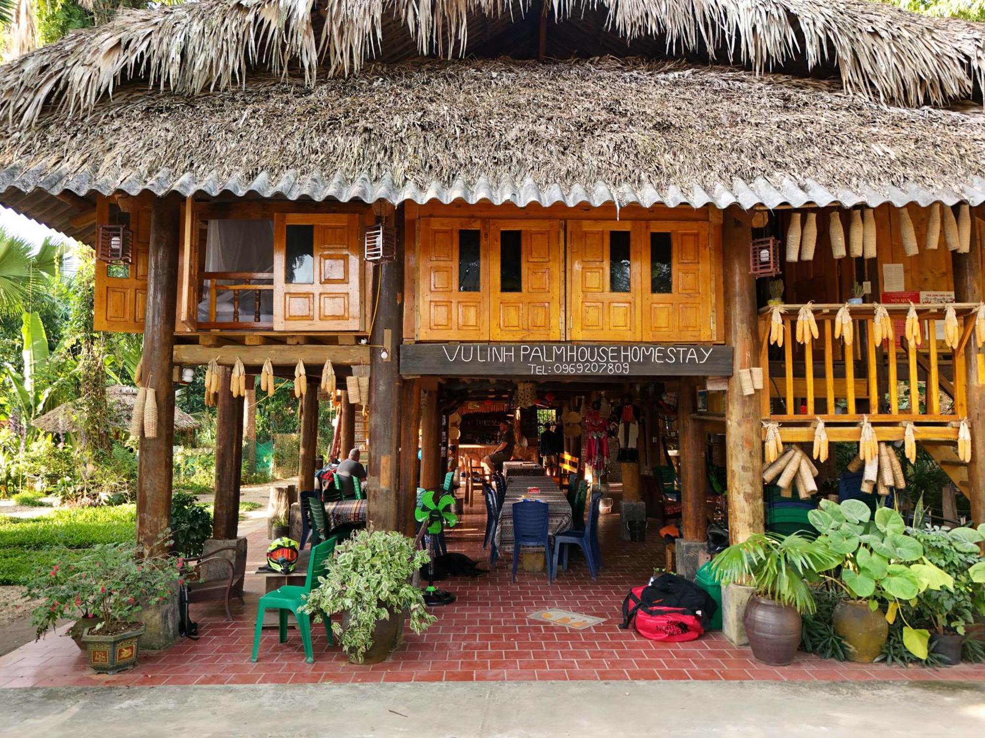Vu Linh Palm House Homestay - Bungalow Yen Bai المظهر الخارجي الصورة