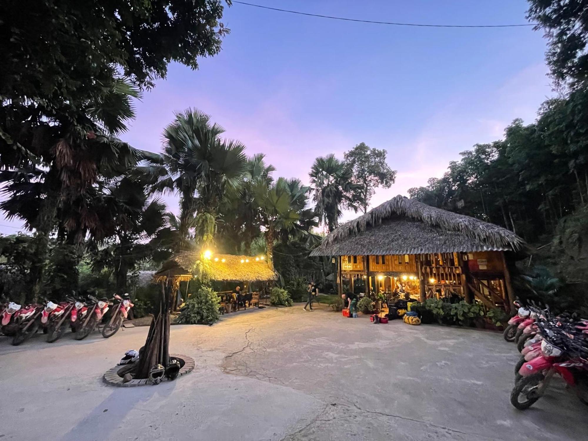 Vu Linh Palm House Homestay - Bungalow Yen Bai المظهر الخارجي الصورة
